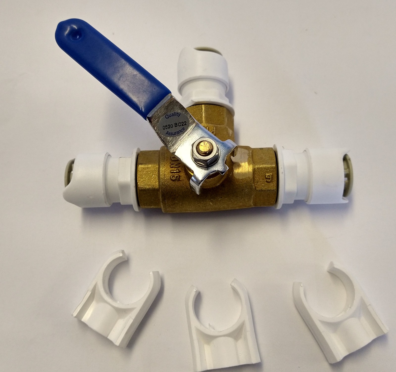 3 Way Push Fit Valve 12mm